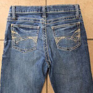 Wrangler 20X Boys Jeans Size 14 Regular Blue Denim Adjustable Waist Pockets